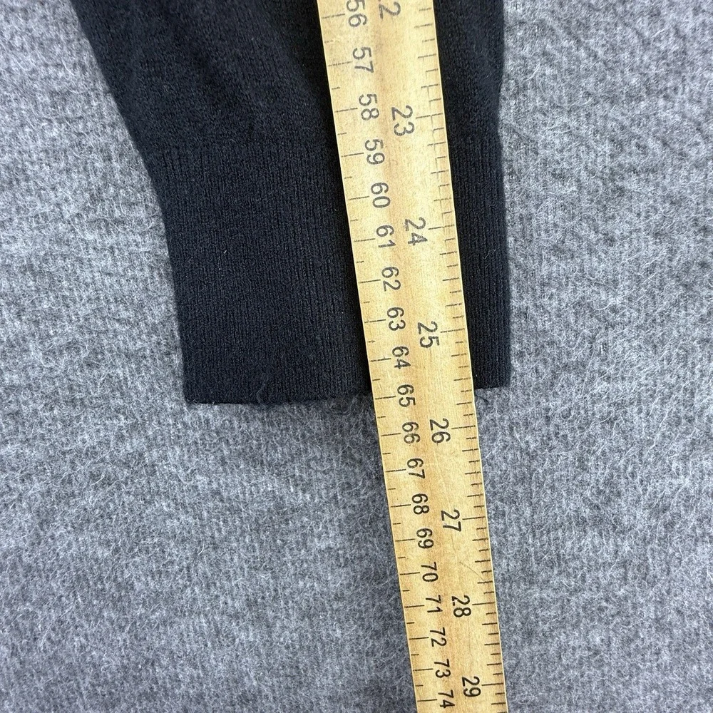 Theory Mens Riland P Harman‎ Merino Wool Sweater Black Size Large Quiet Luxury